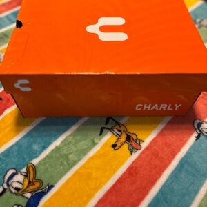 Charly white tennis shoes with White Logo